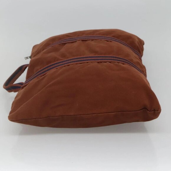 HERMES Fourre ToutPorte Documents Business Bag Canvas Brown Navy - Picture 4 of 15